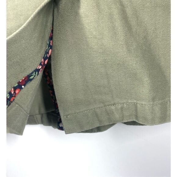 American Eagle Light Green Cotton Blazer Collared Jacket Women Size M - Picture 8 of 8